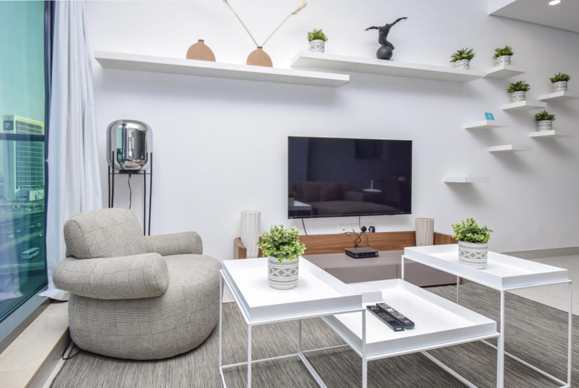Elegant 2Br View With Rooftop Pool The Bay Dubaj Zewnętrze zdjęcie